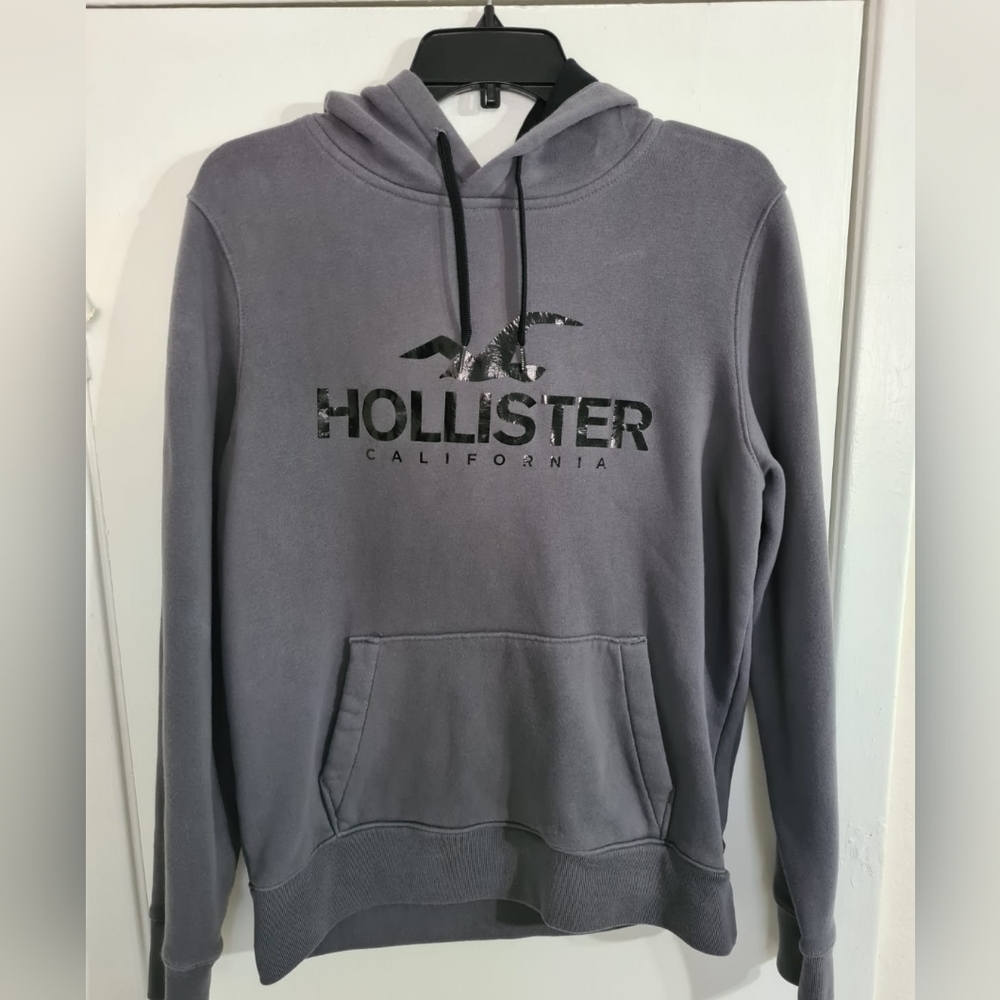 Hollister Grey Hoodie, Excellent Condition (Size S)